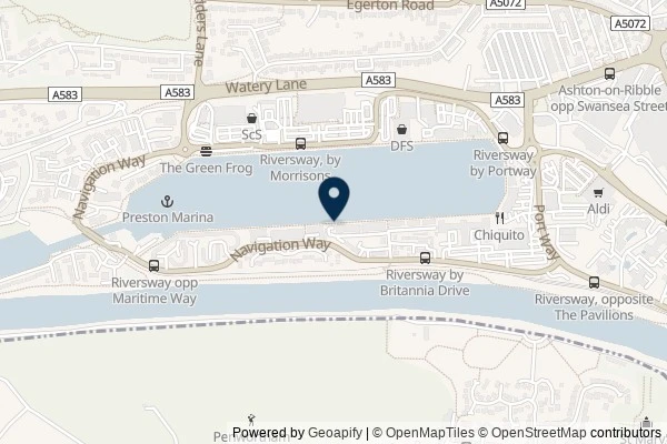 Map showing the area around: Dan Q found GC2Y9HV One-Eyed Willie