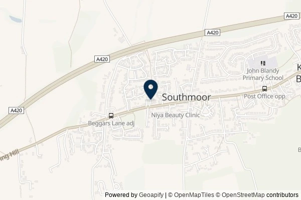 Map showing the area around: Dan Q found GC93W4C Twelve Days of Caching