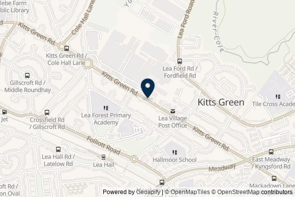 Map showing the area around: Geohashing expedition 2022-02-20 52 -1