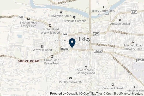 Map showing the area around: Dan Q found GC7D4FG Canker Well – Magic Waters No More