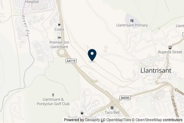 Map showing the area around: Dan Q couldn’t find GC49EQW #3 Billy Wynt – Feeling Peckish