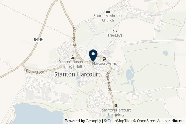 Map showing the area around: Dan Q performed maintenance for GC9EXXC Shady Seat on The Green