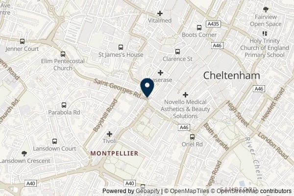 Map showing the area around: Dan Q found GC20GBC Neptune – The Mystic