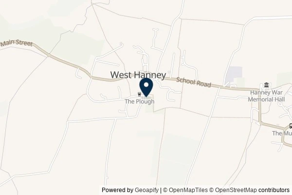 Map showing the area around: Dan Q found GC6J5MV Church Micro 9613…West Hanney