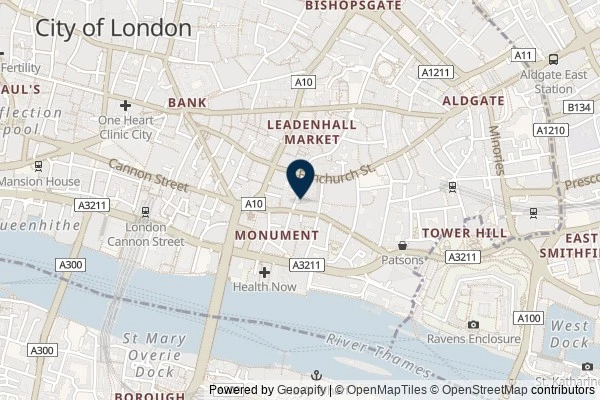 Map showing the area around: Dan Q found GC88YXD Sky Garden