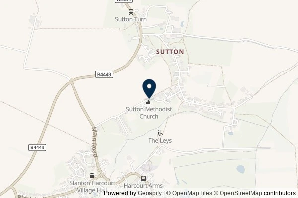 Map showing the area around: Dan Q temporarily disabled GC9EXXX Church Micro 14129…Sutton