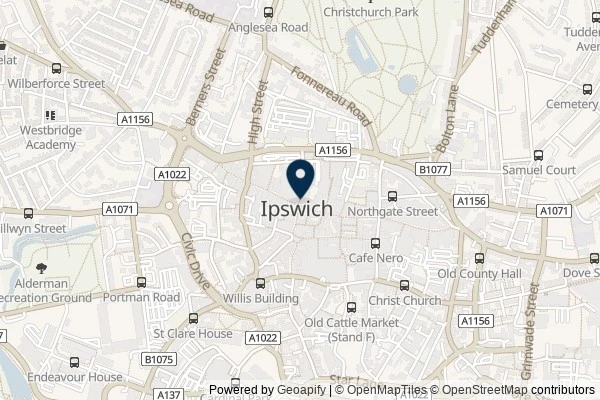 Map showing the area around: Dan Q found GC8TNPE Incy Wincy