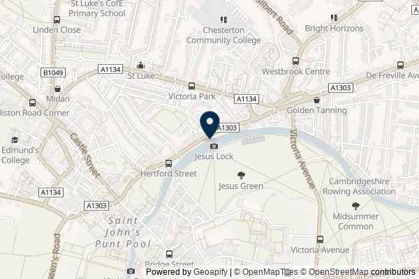 Map showing the area around: Dan Q found GC2W6AF Babel Fish