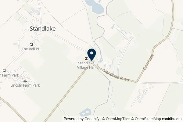 Map showing the area around: Dan Q found GCAP4K8 Village Hall Series 1573 – Standlake