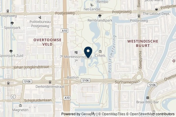 Map showing the area around: Dan Q found GCADM5E Rembrandt park #2