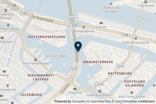 Map showing the area around: Dan Q found GC9MY4J IJtunnel