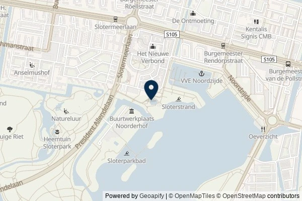 Map showing the area around: Dan Q found GC9XDZ7 het kinderbadje