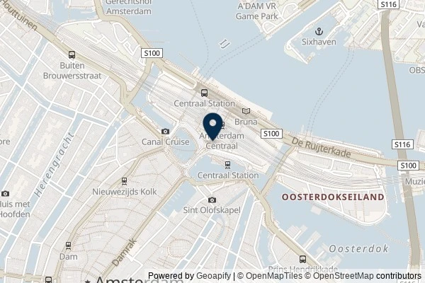 Map showing the area around: Dan Q found GCAJGEA Welcome to Amsterdam! (Virtual Reward 4.0)