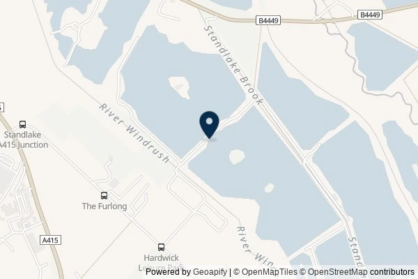 Map showing the area around: Dan Q found GCAQJN1 Hardwick park 1