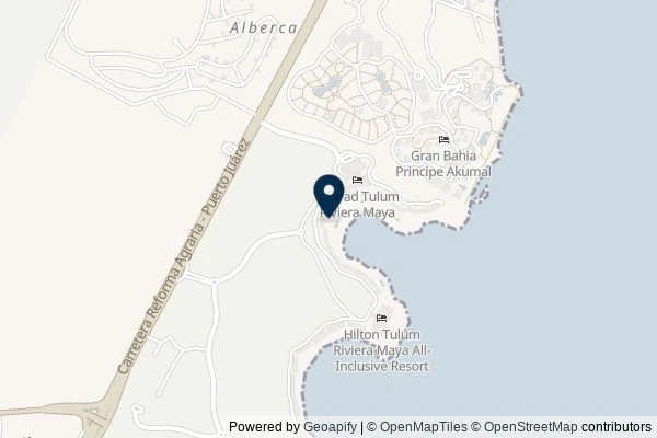 Map showing the area around: Tropical rain