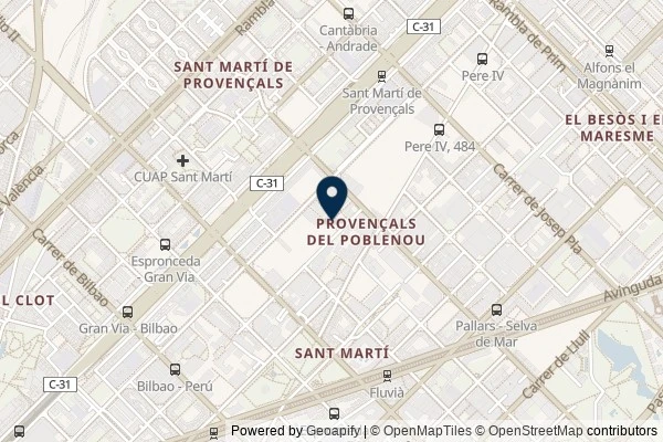 Map showing the area around: Dan Q found GCARWF7 Antigua Fábrica de Tallada i Lora