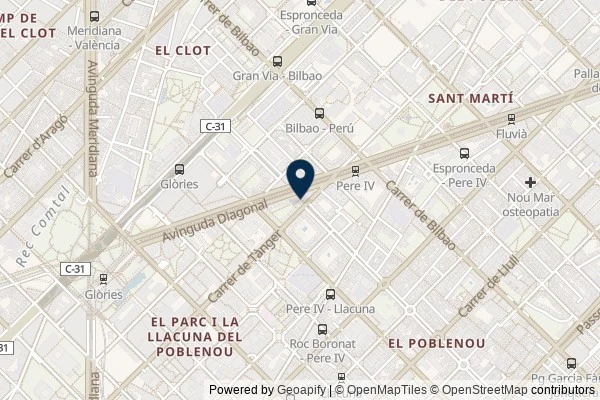 Map showing the area around: Dan Q did not find GC6TKBN MALIP – Monument a les il·lusions perdudes