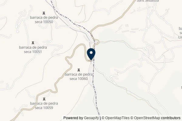 Map showing the area around: Dan Q found GCAAD6C El pont sobre el riu #14 Set a La Pobla Cérvoles