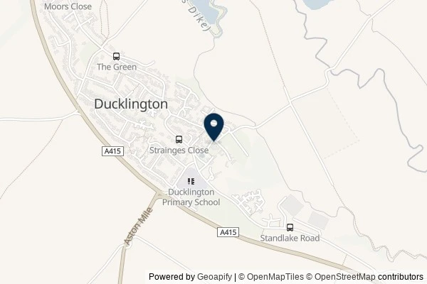Map showing the area around: Dan Q found GC656RM Church Micro 8564…Ducklington