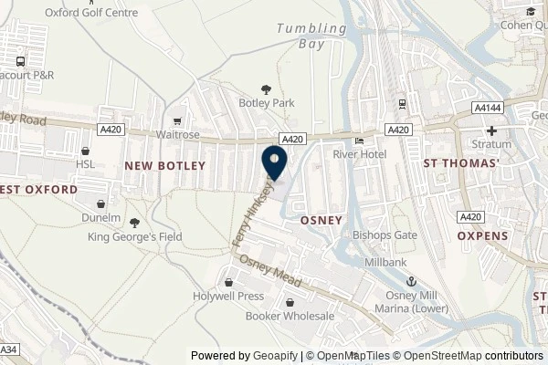 Map showing the area around: Note #25113