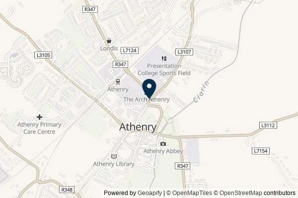 Map showing the area around: Dan Q found GC9P641 Arch kebab 2.0