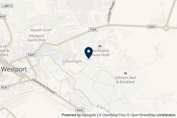 Map showing the area around: Irish Signs