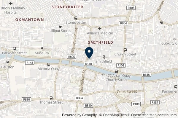 Map showing the area around: Dublin