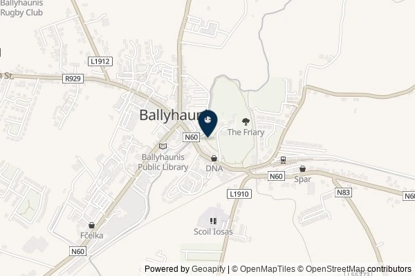 Map showing the area around: Dan Q found GC8E8A0 Challenge 💖 Virtual x 15 💖 Country x 5 💖