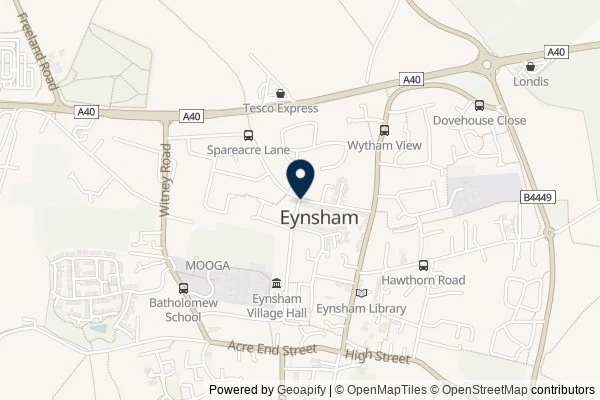 Map showing the area around: Note #26131