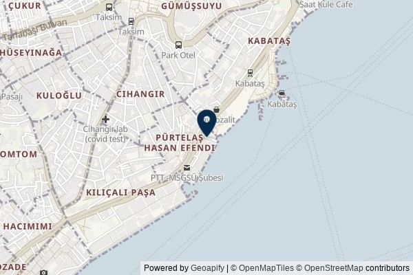 Map showing the area around: Dan Q found GC7B9C6 Heykel&Boğaz/Sculpture & Bosphorus- Virtual Reward