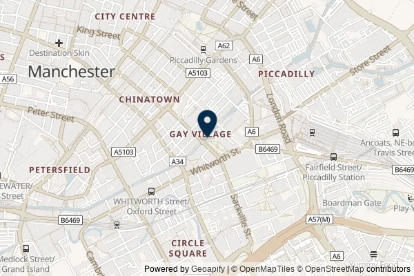 Map showing the area around: Dan Q found OK04B5 The Beacon of Hope