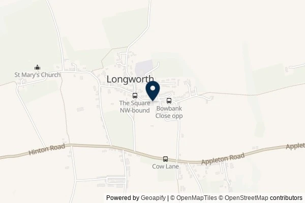 Map showing the area around: Dan Q found GCANV0A #01 Longworth Loop