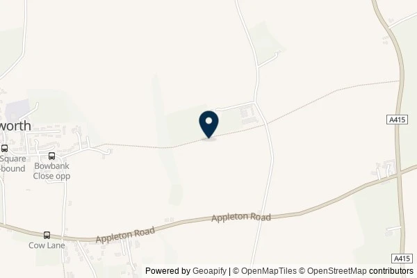 Map showing the area around: Dan Q found GCANV4N #12 Longworth Loop