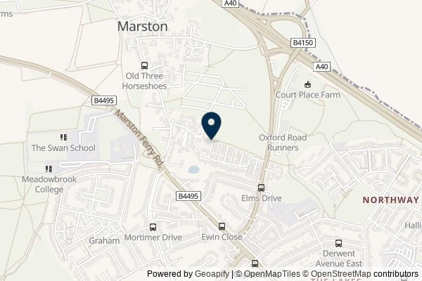Map showing the area around: Dan Q found GC7ZA2Z My Friend Dotty