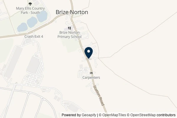 Map showing the area around: Dan Q found GC94GEM Brize Adventure