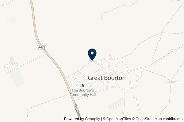 Map showing the area around: Dan Q did not find GC91EH6 War Memorial #1,340 ~ Great Bourton 🌹