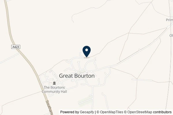 Map showing the area around: Dan Q found GC8Z1F6 Church Micro 13672…Great Bourton ⛪️