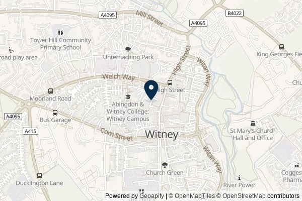 Map showing the area around: They Live (In Witney)