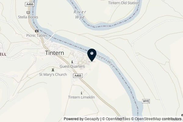 Map showing the area around: Tintern Abbey