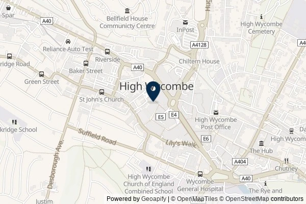 Map showing the area around: Note #27909