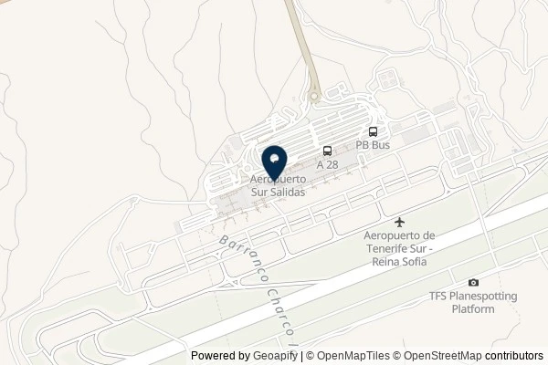 Map showing the area around: Sky potholes