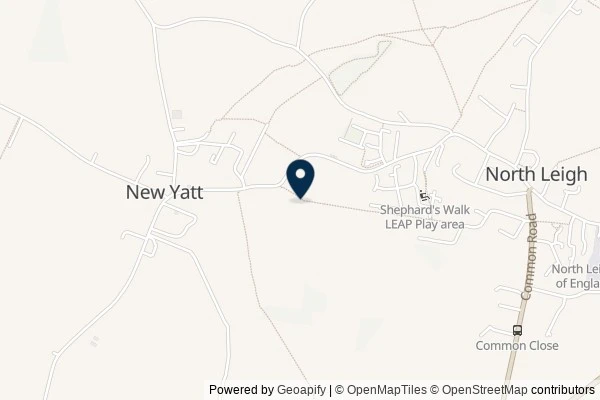 Map showing the area around: Dan Q found GCAABQ1 North Leigh Loop #8