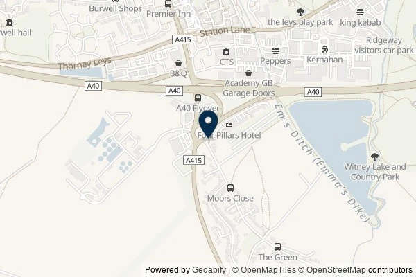 Map showing the area around: Big Pride