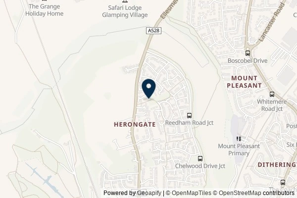 Map showing the area around: Note #28634