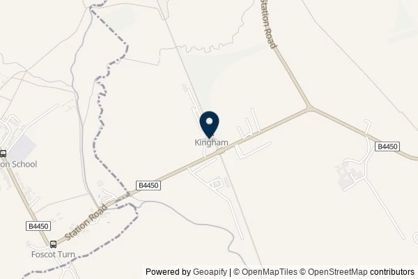 Map showing the area around: Dan Q found GC1FNVT SideTracked – Kingham