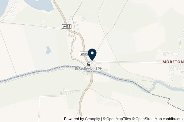 Map showing the area around: Dan Q found GCBMAK5 #14 Northmoor Loop