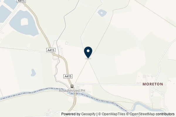 Map showing the area around: Dan Q found GCBMAK0 #15 Northmoor Loop – Little Bridges # 3325