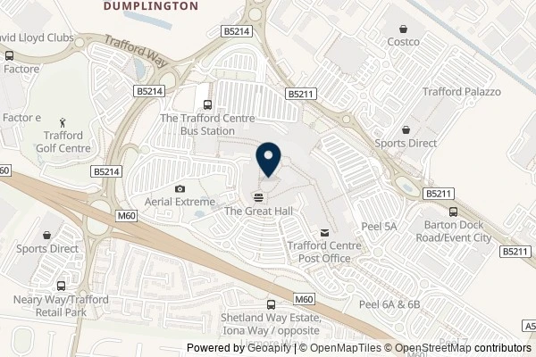 Map showing the area around: Self-clear area