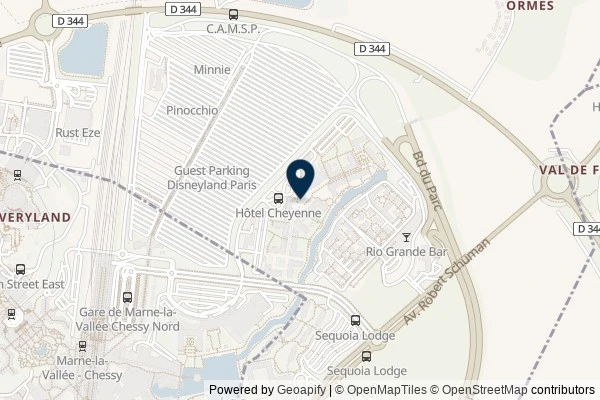 Map showing the area around: Chuck Wagon