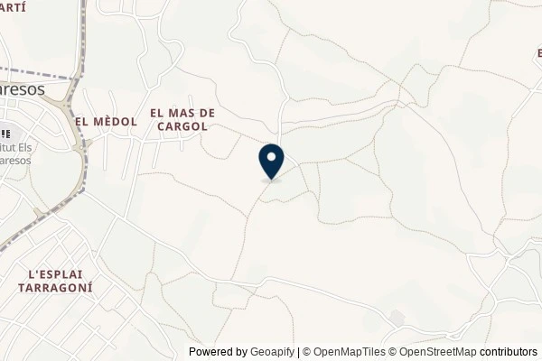 Map showing the area around: Dan Q found GC6QV1F #17 RUTA PELS VOLTANTS DEL MAS DE SALORT